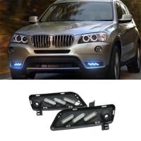 BMW X3 (10–14) Штатные светодиодные дневные ходовые огни (ДХО), комлект.