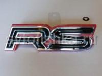 Эмблема на заднюю дверь или крышку багажника - черная RS