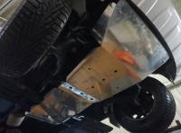 Volkswagen Amarok (10–) ащита картера двигателя и кпп + РК, из 2-х частей, алюминий (V-2,0 TD,КПП-все)