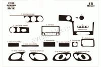 Ford Mondeo 1996-2000 декоративные накладки (отделка салона) под дерево, карбон, алюминий