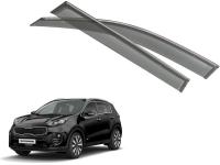 Kia Sportage (16–) Дефлекторы боковых окон с хромированным молдингом, OEM стиль