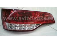 Audi Q7 (05-) фонари задние светодиодные красно-белые, комплект 2 шт.