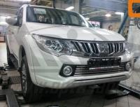 Mitsubishi L200 (15–) Решетка переднего бампера, нерж. d16