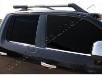 Mitsubishi L200 Triton (05-) рейлинги на крышу черные, модель пикап