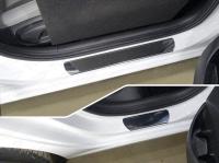 Hyundai i30 (17–) Накладки на пороги (лист зеркальный) 4шт