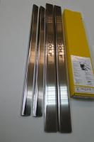 Volkswagen Golf 6 (08-) 3 дверн. накладки на внутренние пороги, к-кт 4шт.