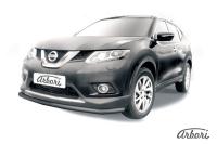 Защита переднего бампера Arbori d57 черная NISSAN X-TRAIL 2015-