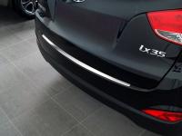 Hyundai ix35 (2010-) накладка из полированной нержавеющей стали на задний бампер, узкая
