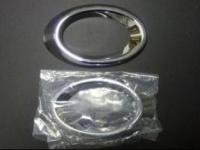 Mercedes-Benz W164 ML (09-) рамки противотуманных передних фар хромированные, овальные, комплект 2 шт.