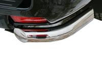 Toyota Land Cruiser Prado (09–13) Защита задняя «уголки» одинарные 76 мм, нерж. сталь