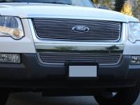 Ford Explorer (06-) верхняя решетка радиатора верхняя алюминиевая, горизонтальный дизайн.