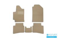 Коврики в салон Klever Premium HYUNDAI Solaris 2017->, сед., 5 шт. (текстиль, бежевые)