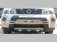 Nissan X-trail (07-10) пластиковая накладка на передний бампер
