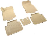Nissan X-Trail (14–) Коврики салона (полиуретан), бежевые