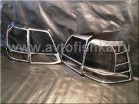 Toyota Land Cruiser 200 (08-) накладки на задние фонари хромированные, комплект 2 шт.