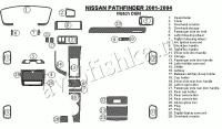 Декоративные накладки салона Nissan Pathfinder 2001-2004 Соответствие OEM