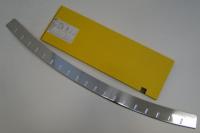 Накладка на задний бампер профилированная с загибом, нерж. сталь + карбон Alu-Frost 40-3492 для BMW X3