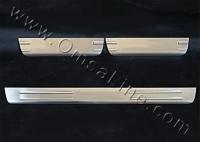 Mitsubishi Lancer 9 седан (03-07) накладки порогов дверных проемов из нержавеющей стали, комплект 4 шт.