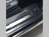 Volkswagen Amarok (2010-) накладки на пороги из нержавеющей стали, 4 шт.