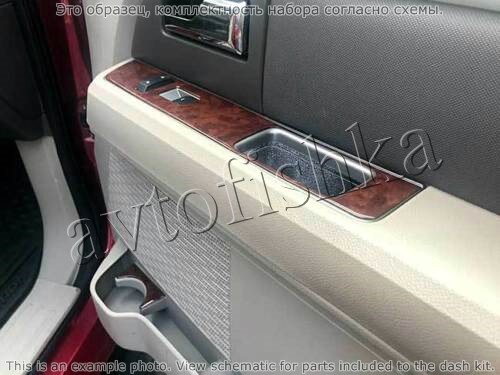 Декоративные накладки салона Ford Expedition 2007-н.в. полный набор, ручной AC Control