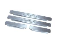 Hyundai Creta (15–) Накладки на внутренние пороги, 4 части, нерж.