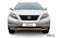 Защита переднего бампера Arbori d57+d57 двойная LEXUS RX-350 2009-2012