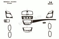 Renault Fluence 2009-UP декоративные накладки (отделка салона) под дерево, карбон, алюминий