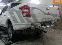 Mitsubishi L200 (15–) Защита заднего бампера одинарная волна d 60 мм, нерж.