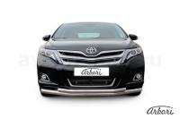 Защита переднего бампера Arbori d76+d57 двойная TOYOTA VENZA 2012-