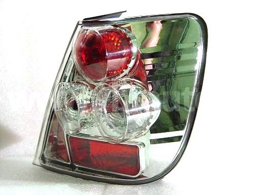 Honda Civic (00-05) 3 дв. хэтчбек Europe фонари задние хромированные, комплект 2 шт.