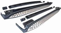 Mercedes W164 ML (05-) боковые пороги - алюминиевые подножки, дизайн оригинал Mercedes
