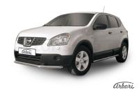 Защита переднего бампера Arbori d57 короткая NISSAN QASHQAI 2007-2009