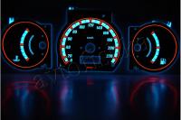Mitsubishi Colt (96 - 03) CJ0 светодиодные шкалы (циферблаты) без оборотов в минуту - дизайн 1