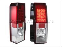 Hummer H3 (05-) фонари задние светодиодные, красно-белые, комплект 2 шт.