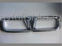 Toyota Land Cruiser Prado 150 (2010-) хромированные накладки на противотуманные фонари заднего бампера, комплект 2 шт.