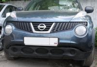 Сетка на бампер внешняя для NISSAN Juke 2010-2014, 3 шт., черн., 15 мм