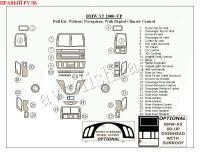 BMW X5 (00-) декоративные накладки под дерево или карбон (отделка салона),  без навигационной cиcтемы, c автомачиcким климат контролем, правый руль