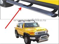 Toyota FJ Cruiser (07-) защита порога, подножка, овальная труба из нержавеющей стали