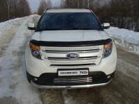 Ford Explorer (12–) Защита передняя (овальная длинная) 75х42 мм