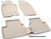 BMW 3 серия (08–12) Коврики салона (полиуретан), бежевые