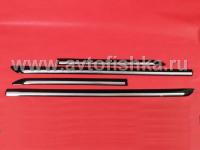 Toyota Camry V40 (06-) молдинги на двери боковые с хромированными вставками, черные, комплект 4 шт.