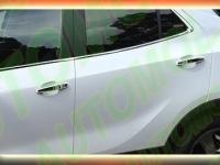 Opel Mokka (2012-) накладки на ручки дверей из нержавеющей стали, комплект на 4 двери