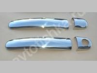 Volkswagen Polo (2010-) накладки на ручки дверей из нержавеющей стали, 2 шт.