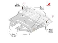 Kia; Hyundai Tucson; Sportage (16–) Защита картера двигателя и кпп, Sportage/Tucson V-все (Сталь 1,8 мм)