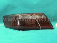 Toyota Camry V40 (2006-2011) фонари задние светодиодные темные красно-тонированные, дизайн Lexus, комплект лев.+прав.