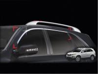 Kia Sorento (2009-) верхние хромированные молдинги окон пластиковые, комплект 4 шт.