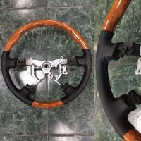 Toyota Land Cruiser 100 (03-07) руль классический, отделка - черная кожа со светлым деревом