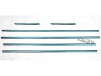 Chevrolet Cruze (08-) наружние планки оконных рамок дверей из нержавеющей стали, комплект 6 шт.