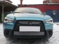 Mitsubishi ASX (10–12) Защита радиатора, хром (2 части)