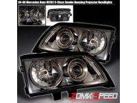 Mercedes C-class W202 (94-00) фары передние линзовые тонированные, комплект 2 шт.